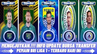 MENGEJUTKAN.!!! Info Update Transfer Pemain BRI Liga 1 Musim 2024-2025 terbaru hari ini