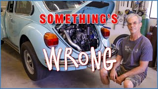 Subaru engine and transmission removal from VW bug