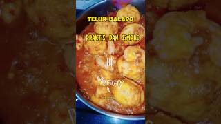 telur balado | praktis dan simple | pedas nya pas #cooking #masakpemula