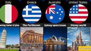 Most iconic tourist attractions from different countries 🌍