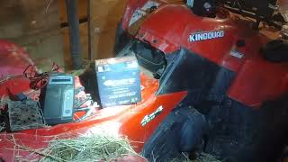 Using a Caltric AGM battery in my Suzuki King Quad.  $55 discount unit!