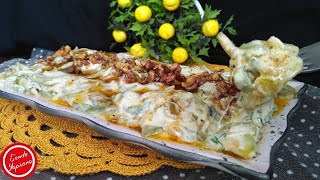 РЕЦЕПТ ЗАКУСКИ ИЗ ЦУККИНИ С ЙОГУРТОМ