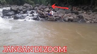 Fishing in the River! Sungai Arus Deras, Ikannya Beragam Dari Wader, Serepeng Sampai Ikan Nilem!