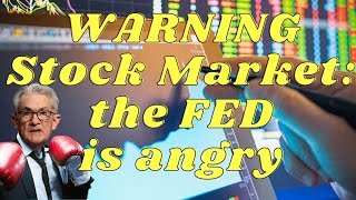 Good news is bad news.  Fed is angry