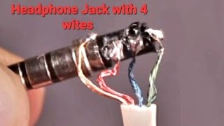 Headphone With Microphone Jack 4 Wires soldering