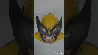 Drawing 💫Wolverine💫with the cheapest colors #shorts #art #shortsfeed #wolverine #mcu #marvel