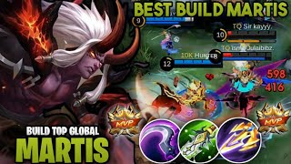 BUILD MARTIS TERSAKIT TOP GLOBAL | BEST BUILD MARTIS 2024 - GAMEPLAY BUILD DAN EMBLEM MARTIS