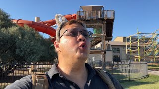 Daddy Wolf Howling Outside the Great Wolf Lodge!