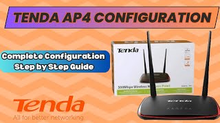 Tenda AP4 Configuration Step by Step Guide | Tenda AP4 Access Point | TEnda PK