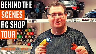 RC WORKSHOP and RC Hobby Room behind the scenes shop tour - RC Cars, Tools, & Scale Garage!