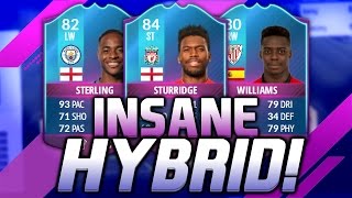 FIFA 17 INSANE OVERPOWERED 50K HYBRID SQUAD BUILDER!