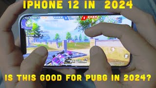 Iphone 12  in 2024 for gaming ? | Iphone 12 pubg gameplay in 2024 | Best Pubg sensitivity in 2024