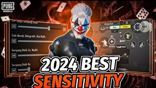 PUBG 2024 NO RECOIL/ZERO RECOIL SENSITIVITY CODE | BGMI BEST SENSITIVITY SETTINGS.