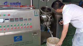 5L lab vacuum emulsifying mixer for cream paste RHJ A 5L下均质乳化机内外循环