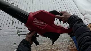 MILWAUKEE leaf blower, snow blowing.