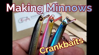 Making a Minnow Lure, from popsicle sticks #fishinglures #makinglures #crankbaits