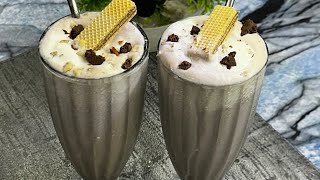 Chocolate Almond Milkshake | How To Make Almond Chocolate Shake | Summer Drinks Recipe