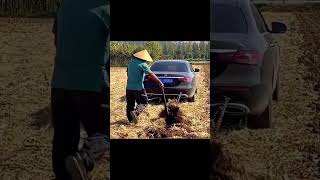 Unexpected plowing #shorts #plowing #plowingfields #unexpected #mercedesbenz #newinventions #funny