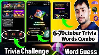 6 October blove dapp trivia challenge & words guess combo | BLove trivia | BLove word video