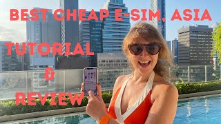 BEST CHEAP E-SIM FOR ASIA TRAVEL REVIEW & HOW TO ACTIVATE  ON I-PHONE TUTORIAL (Airolo)