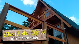 Chalé em tijolo ecológico- Construção completa