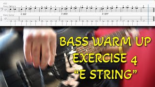 Bass Warm Up Exercise 4 "E String"