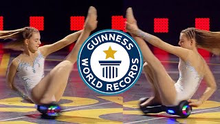 Teen breaks HOVERBOARD world record! | Guinness World Records