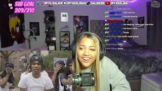 Mya Salina REACTS to Jay Hound - 150 K (WhoRunItNYC Performance)