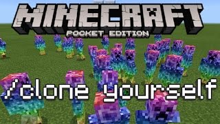 Minecraft PE - How To Clone Yourself!