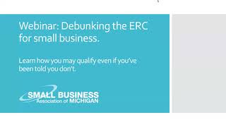 Webinar: Debunking the ERC for Small Business