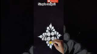 Simple rangoli#shortvideo #viralshort#youtubeshort