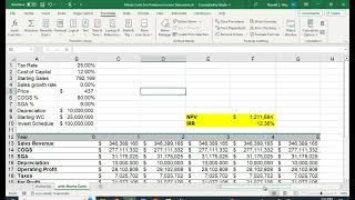 Monte Carlo Simulation - Proforma Income Statement