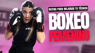 BOXEO FEMENINO  ▷ MEJORA TU TÉCNICA  ▷ AUMENTA RESISTENCIA Y FUERZA CON ESTA RUTINA DE BOXEO