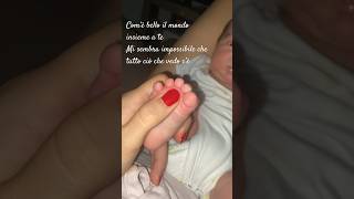 Il mondo insieme a te 🩵 #babyboy #babyfeet #tommy #newborn