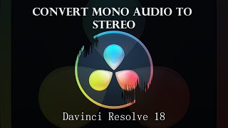 How To Convert Mono Audio To Stereo On Davinci Resolve