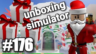 święta w unboxing simulator! roblox #176