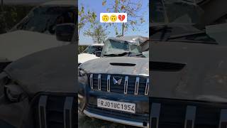 Mahindra Scorpio Classic Accident 😥😭 Mr Indian Hacker ki Scorpio 😭😥💔 #scorpio #accident #suv #shorts