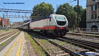 Orient Express - Ventimiglia - Venezia Santa Lucia -  loco titolare E402B 113 - E402B 136 livrea FB