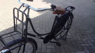 Spirit Omafiets + Rek 28 inch Mat zwart voor 199,  Gratis Thuisbezorgd