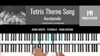 Tetris Theme Song - Korobeiniki (Sheet Music - Piano Solo - Piano Cover - Tutorial)