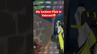 My luckiest flick in Valorant #gaming #valorant #valorantclips #valorantlive #gamer #valorantshorts