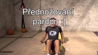 Přednožování vsedě