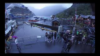 Royal family arrived in Geiranger