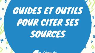 Guides et outils pour citer ses sources