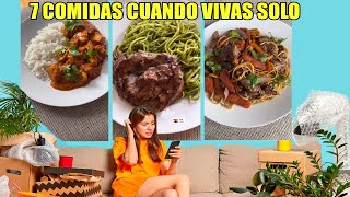 7 COMIDAS FACILES QUE PUEDES HACER CUANDO VIVAS SOLO