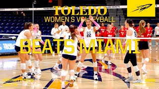 Toledo Women's Volleyball vs. Miami Recap