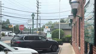 NJTransit Train At Red Bank Station From A Building View Part 2