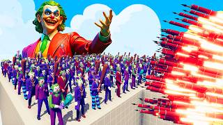 100x JOKER TEAM vs EVERY GOD - Totally Accurate Battle Simulator TABS