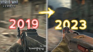 WORLD WAR HEROES 🔥 GAMEPLAY COMPARISON 2019 & 2023 • DEATMATCH BERLIN MAP | WWH