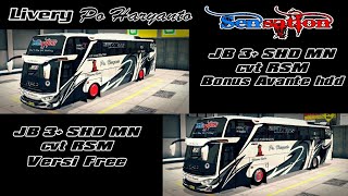 Livery Po Haryanto 023 Sensation jb3+shd MN cvt RSM